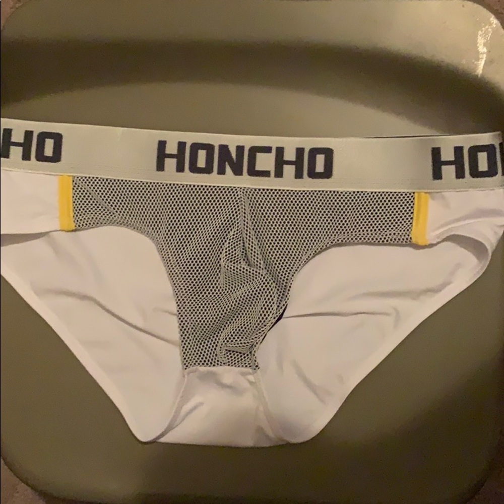 Honcho White and Black Briefs.
